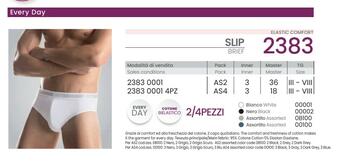 - 2383 slip uomo bielastico