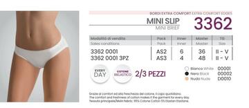 ZANN3362- 3362 slip donna vita bassa bielastico - Fratelli Parenti