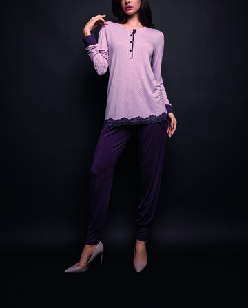 LORM654391- 654391 pigiama  donna viscosa - Fratelli Parenti