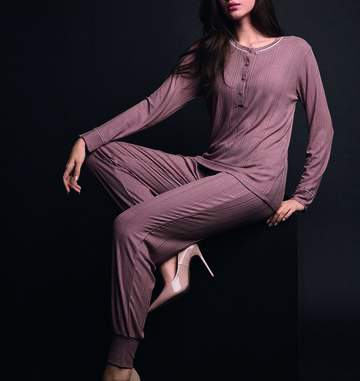 LORM654452- 654452 pigiama  donna viscosa - Fratelli Parenti