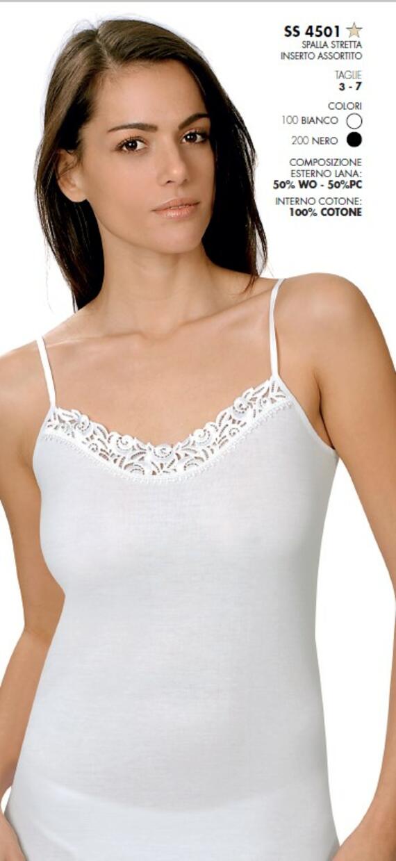- MAGLIA DONNA S/S LANA E COTONE 4501