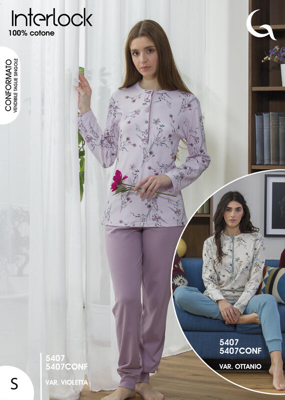 -5407 PIGIAMA DONNA INTERLOCK