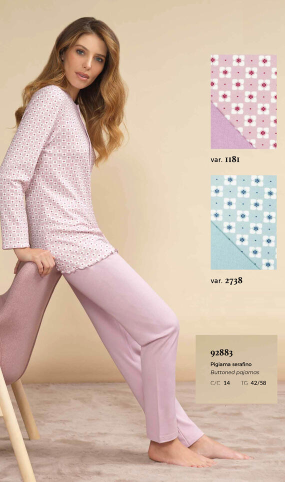 - PIGIAMA DONNA M/L SERAFINO INTERLOCK LP292883