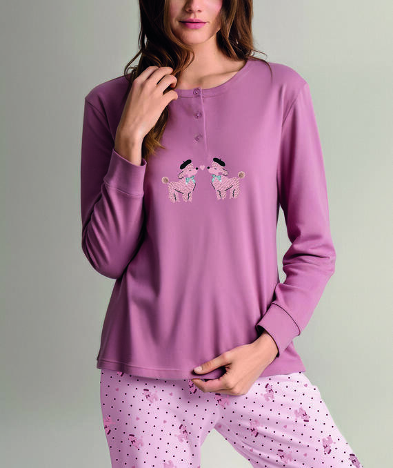 - CLT MR4595 PIGIAMA DONNA INTERLOCK
