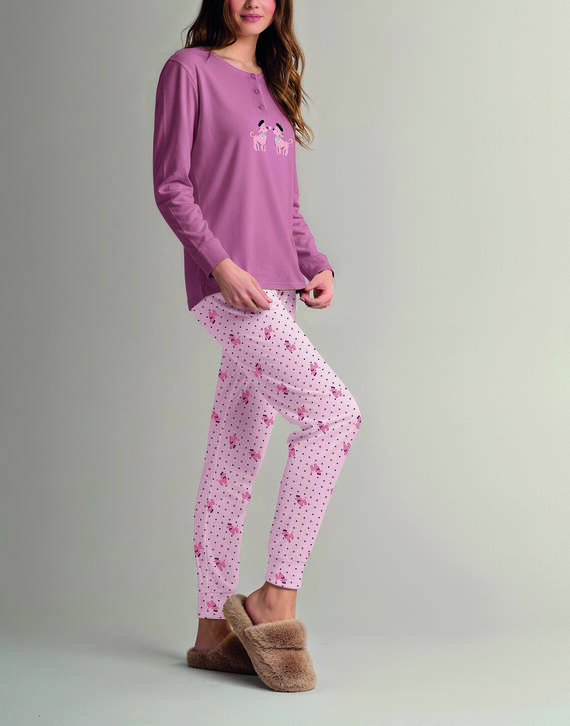 - CLT MR4595 PIGIAMA DONNA INTERLOCK