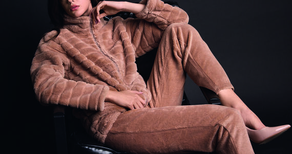 - 604412 PIGIAMA DONNA FULL ZIP VELOUR